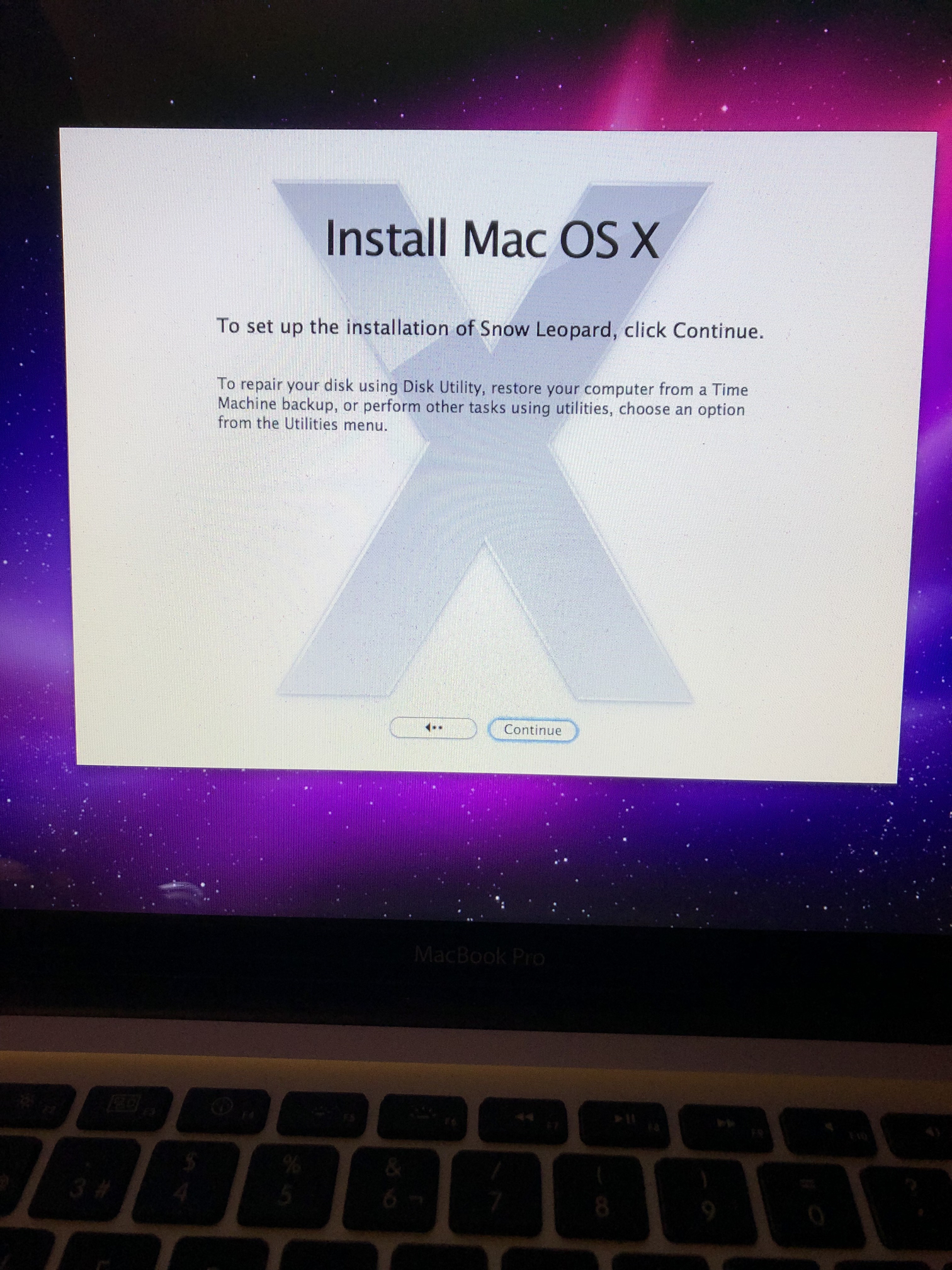how to install os x snow leopard